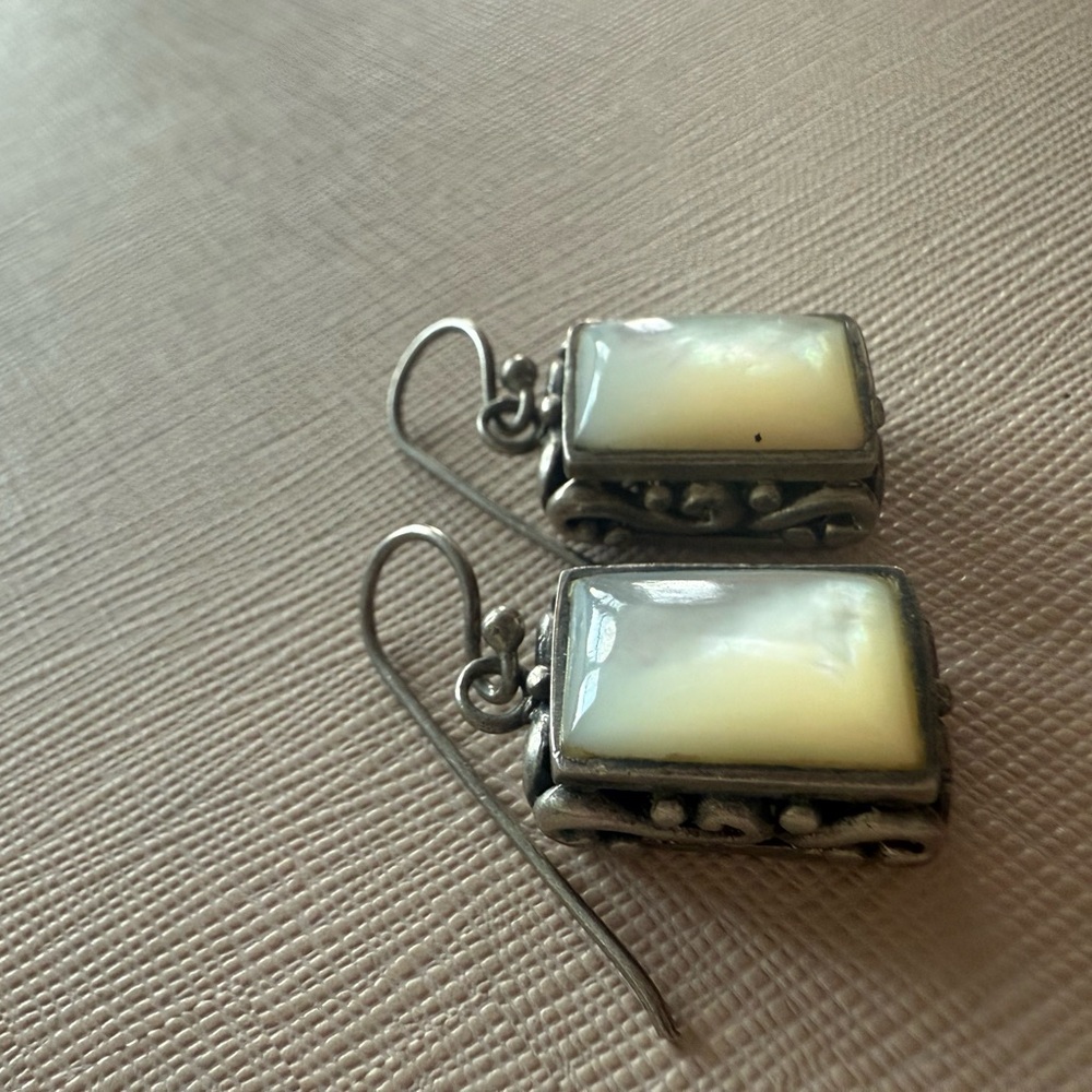 Chic Opalite Rectangular Drop Earrings - image 3
